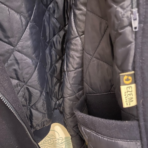 BSNF Railway Mens Varsity Leather Wool System Electrician Big Tall Jacket XXL - Picture 8 of 17